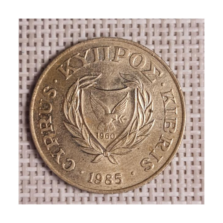 Cyprus 20 Cents 1985 KM-57.2 VF