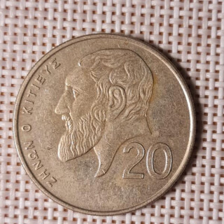 Cyprus 20 Cents 1991 KM-62.2 VF
