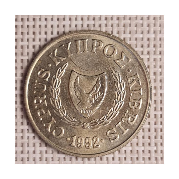 Cyprus 20 Cents 1992 KM-62.2 VF
