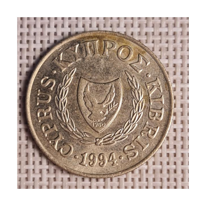 Cyprus 20 Cents 1994 KM-62.2 VF