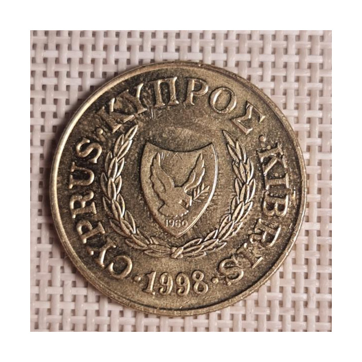 Cyprus 20 Cents 1998 KM-62.2 VF