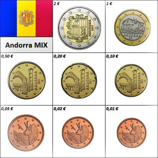 Andorra Euro Set (3,88€) 2016 - 2017 UNC