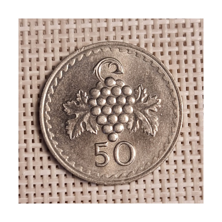 Cyprus 50 Mils 1978 KM-41 XF