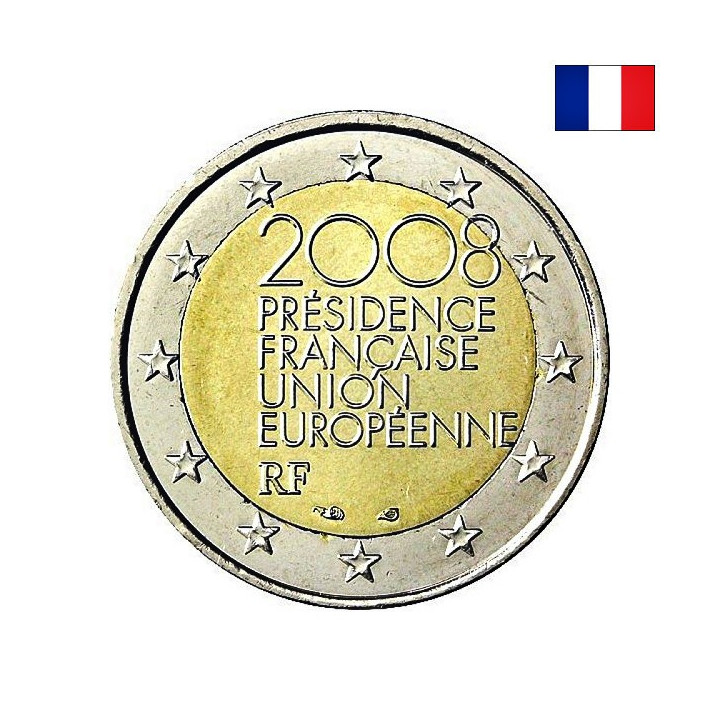 France 2 Euro 2008 "Presidency" BU (Coin Card)
