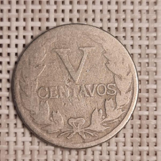 Colombia 5 Centavos 1921 KM-199 F