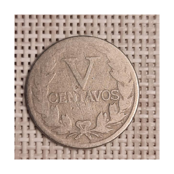 Colombia 5 Centavos 1921 KM-199 F