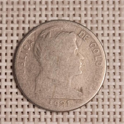 Colombia 5 Centavos 1921 KM-199 F