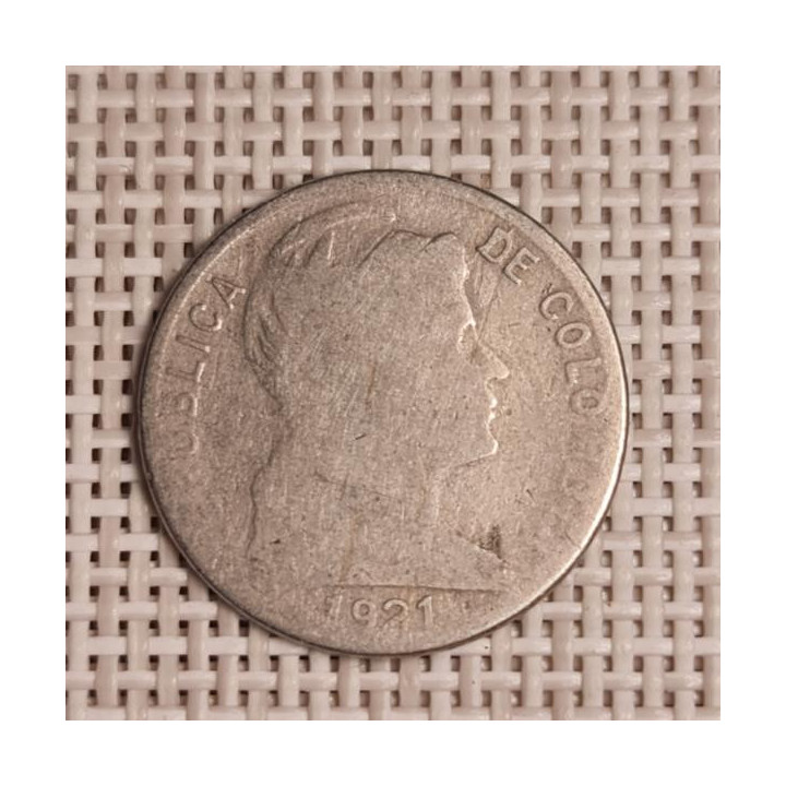 Colombia 5 Centavos 1921 KM-199 F
