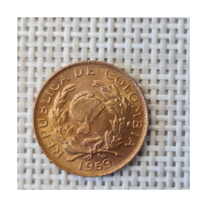 Colombia 1 Centavo 1959 KM-205 XF