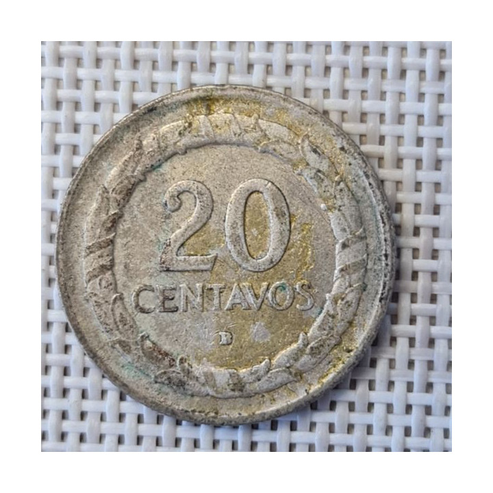 Colombia 20 Centavos 1945 KM-208 VF