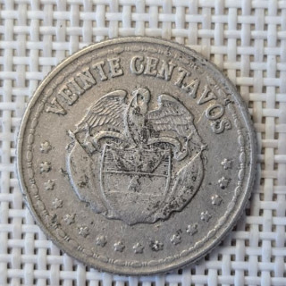 Colombia 20 Centavos 1956 KM-215 VF