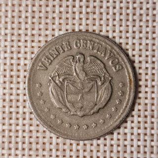 Colombia 20 Centavos 1959 KM-215 VF