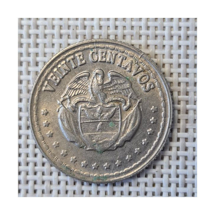 Colombia 20 Centavos 1963 KM-215 VF