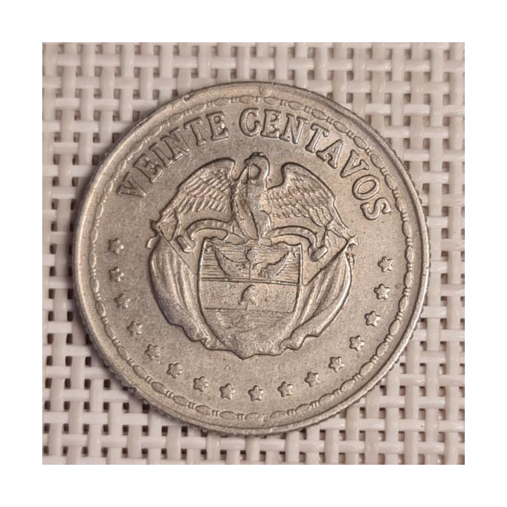 Colombia 20 Centavos 1964 KM-215 VF