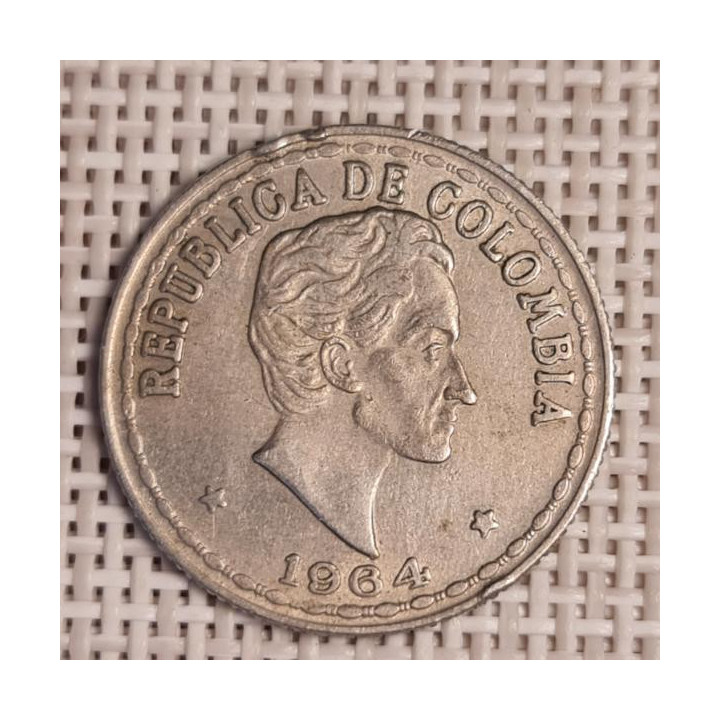 Colombia 20 Centavos 1964 KM-215 VF