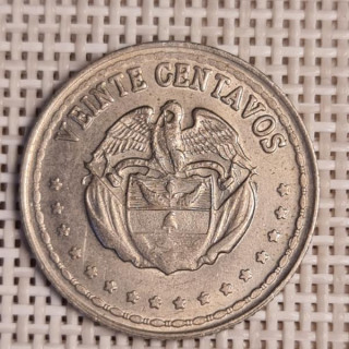 Colombia 20 Centavos 1966 KM-215 VF