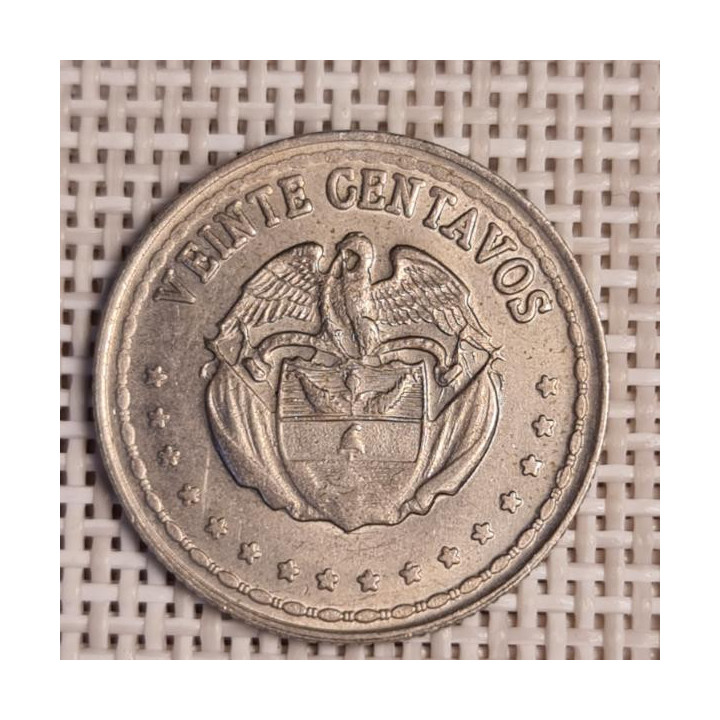 Colombia 20 Centavos 1966 KM-215 VF