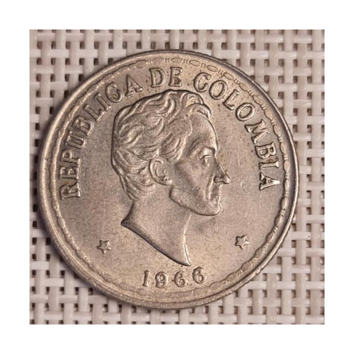 Colombia 20 Centavos 1966 KM-215 VF