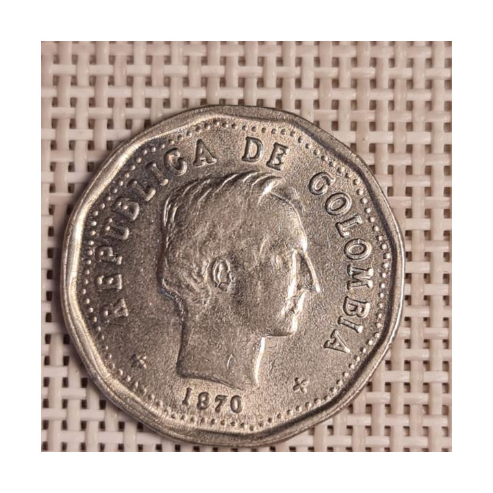 Colombia 50 Centavos 1970 KM-244 XF