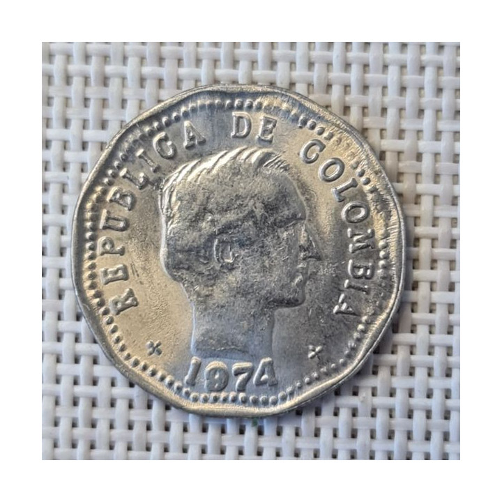 Colombia 50 Centavos 1974 KM-244 XF