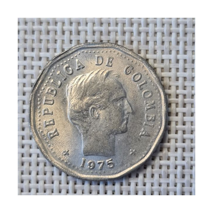 Colombia 50 Centavos 1975 KM-244 VF