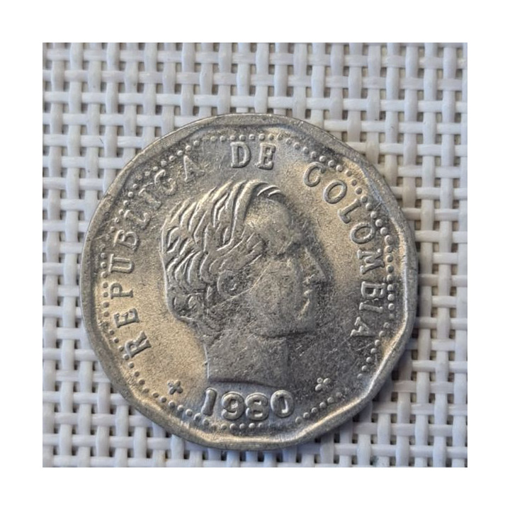 Colombia 50 Centavos 1980 KM-244 VF