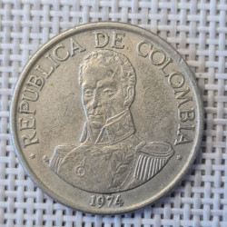 Colombia 1 Peso 1974 KM-258 VF