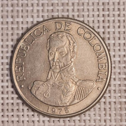 Colombia 1 Peso 1975 KM-258 VF