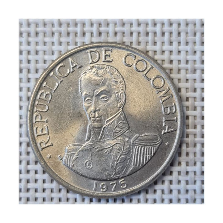 Colombia 1 Peso 1975 KM-258 XF