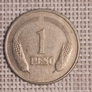 Colombia 1 Peso 1976 KM-258 VF