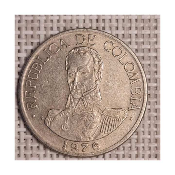 Colombia 1 Peso 1976 KM-258 VF