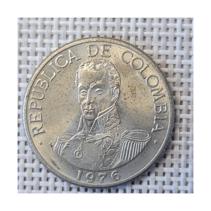 Colombia 1 Peso 1976 KM-258 XF