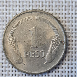 Colombia 1 Peso 1977 KM-258 VF