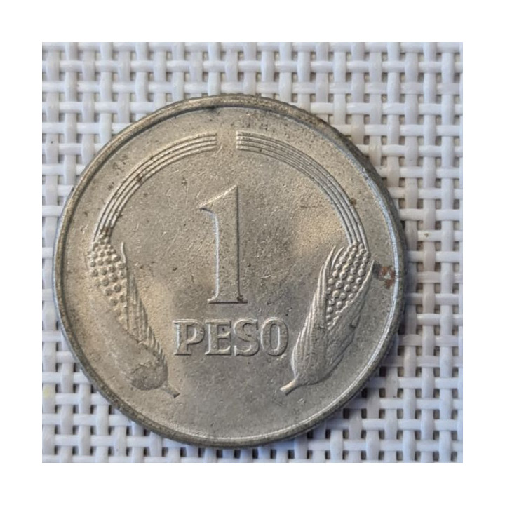 Colombia 1 Peso 1977 KM-258 VF