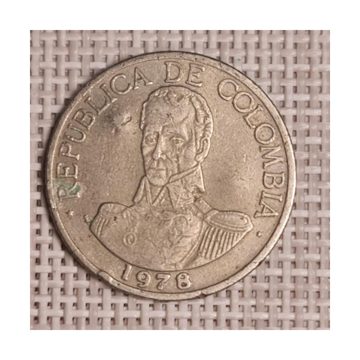 Colombia 1 Peso 1978 KM-258 F