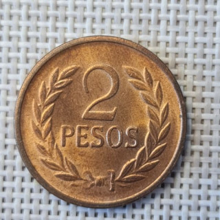 Colombia 2 Pesos 1978 KM-263 XF