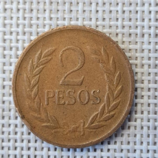 Colombia 2 Pesos 1979 KM-263 VF