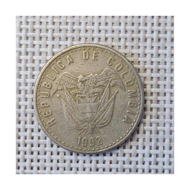 Colombia 50 Pesos 1992 KM-283 VF