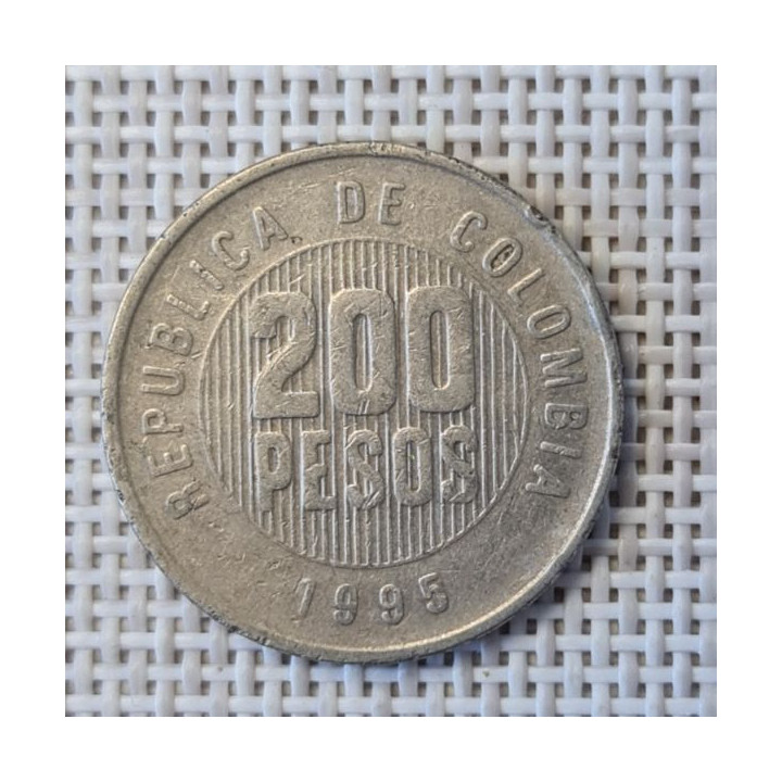 Colombia 200 Pesos 1995 KM-287 VF