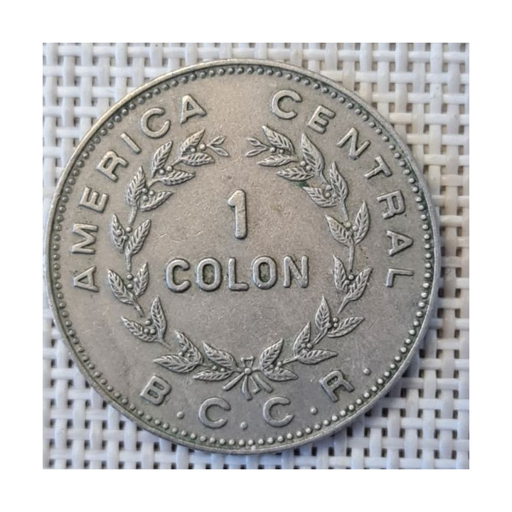 Costa Rica 1 Colón 1975 KM-186.3 VF