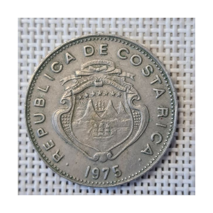 Costa Rica 1 Colón 1975 KM-186.3 VF