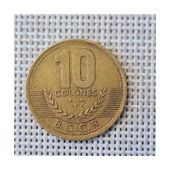 Costa Rica 10 Colones 1997 KM-228a VF