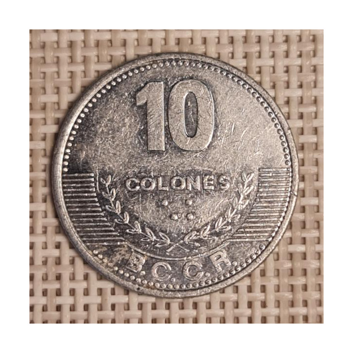 Costa Rica 10 Colones 2012 KM-228b VF