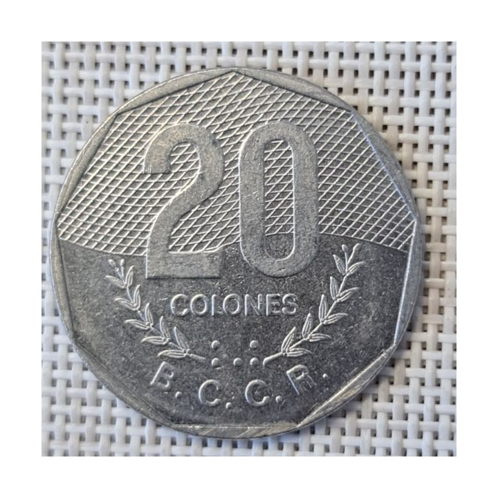 Costa Rica 20 Colones 1983 KM-216.1 VF