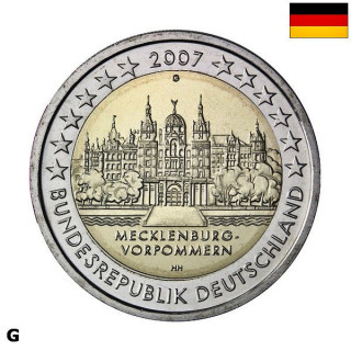Germany 2 Euro 2007 G "Mecklenburg-Vorpommern" UNC