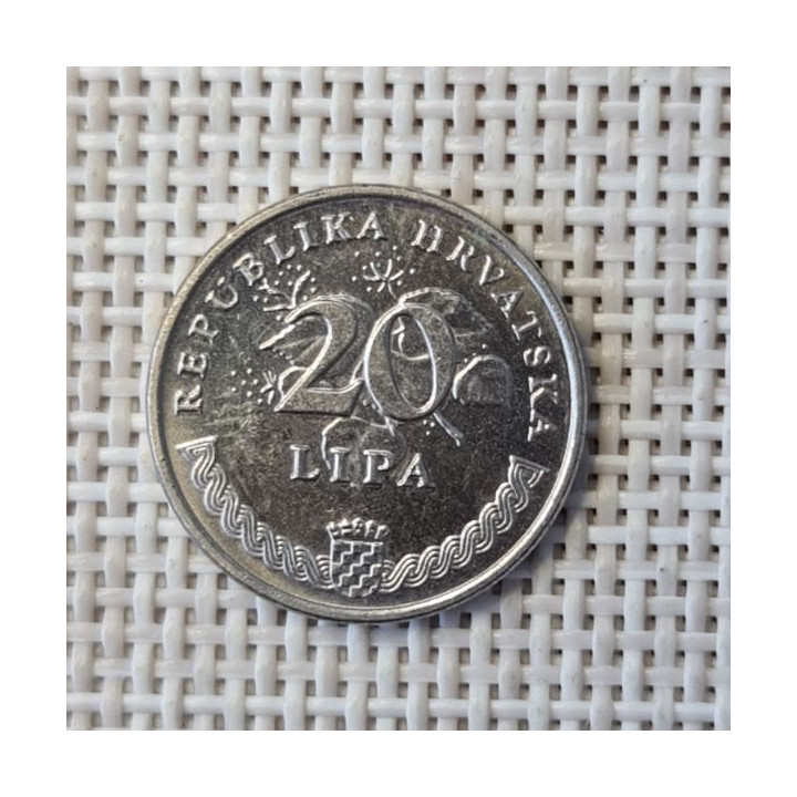 Croatia 20 Lipa 1993 KM-7 VF