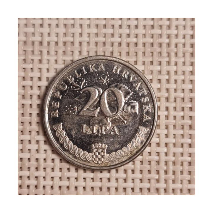 Croatia 20 Lipa 2007 KM-7 VF