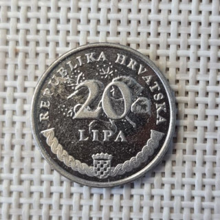 Croatia 20 Lipa 2015 KM-7 VF