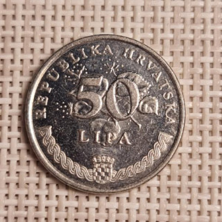 Croatia 50 Lipa 2015 KM-8 VF