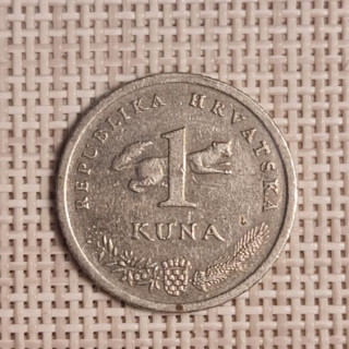 Croatia 1 Kuna 1993 KM-9.1 VF